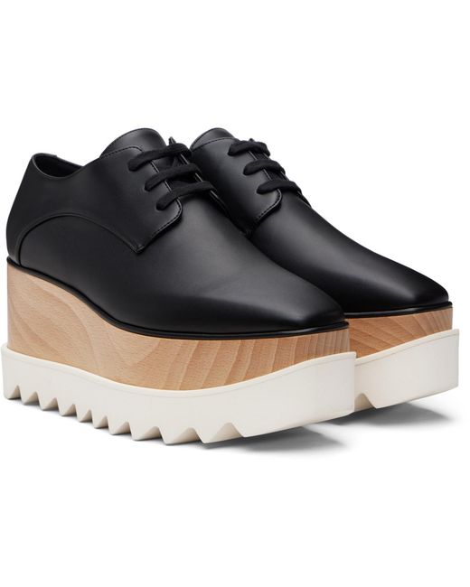 Stella McCartney Black Elyse Platform Derbys
