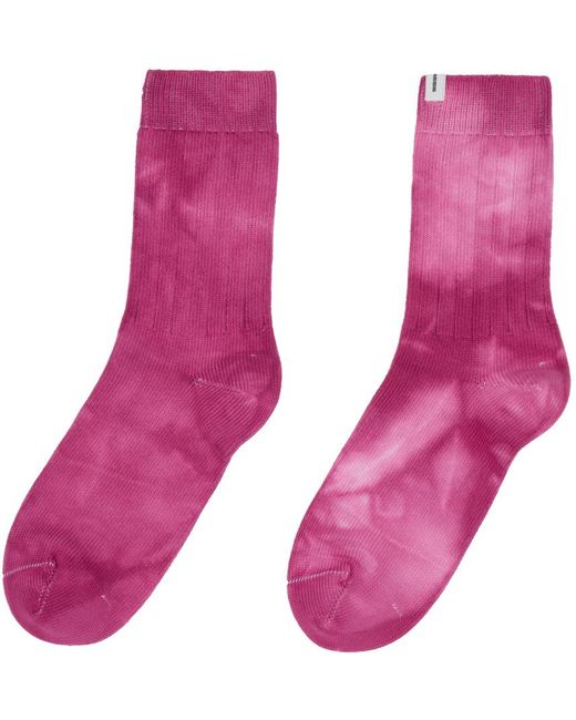 Socksss Pink Two-pack Tie-dye Socks for men