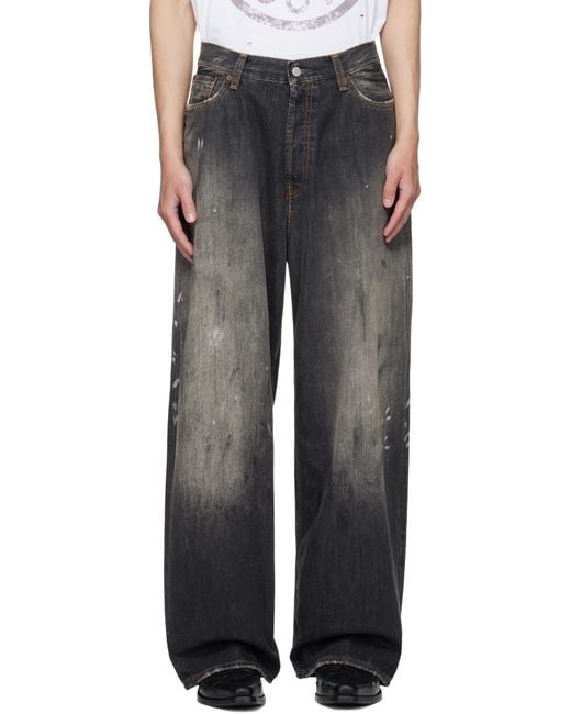 Acne Black Loose Fit 2023 Jeans for men