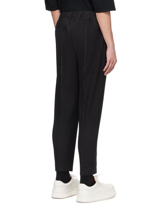 Homme Plissé Issey Miyake Black Compleat Trousers for men