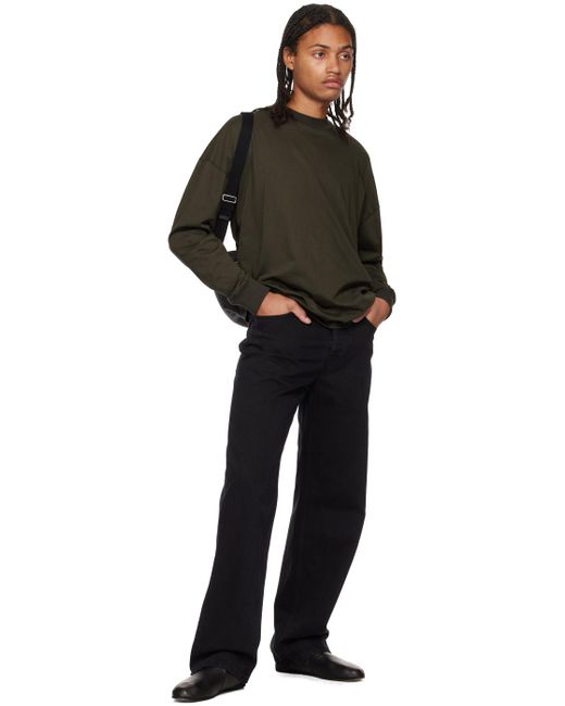 T-Shirt À Manches Longues Drago Vert The Row pour homme en coloris Black