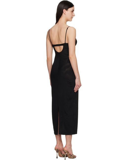 Robe Midi Florence Noire Miaou en coloris Black
