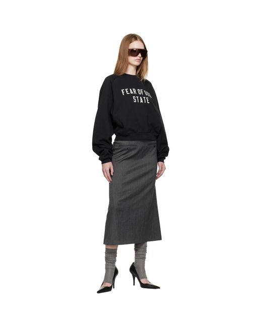 Fear Of God Black Fleece Raglan Crewneck Sweatshirt