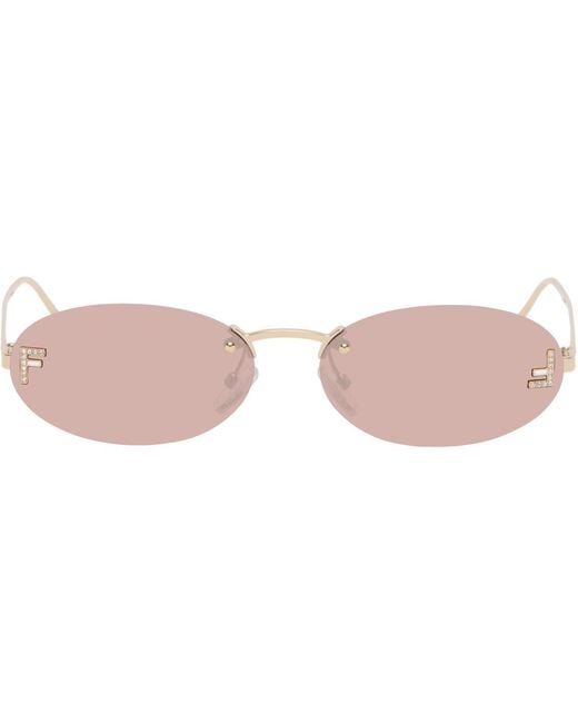 Fendi Black First' Crystal Sunglasses