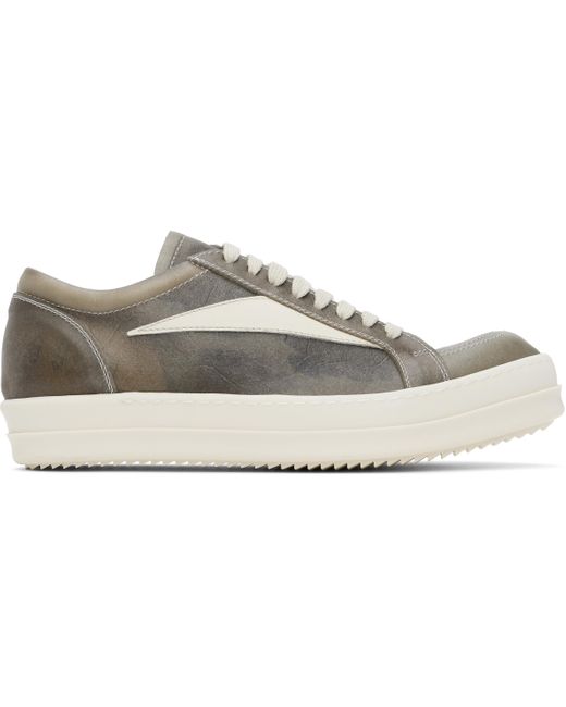 メンズ Rick Owens グレー Hollywood Vintage Sneaks スニーカー Black
