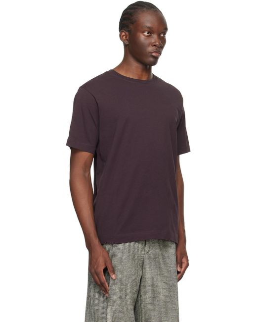 Dries Van Noten Purple Crewneck T-shirt for men