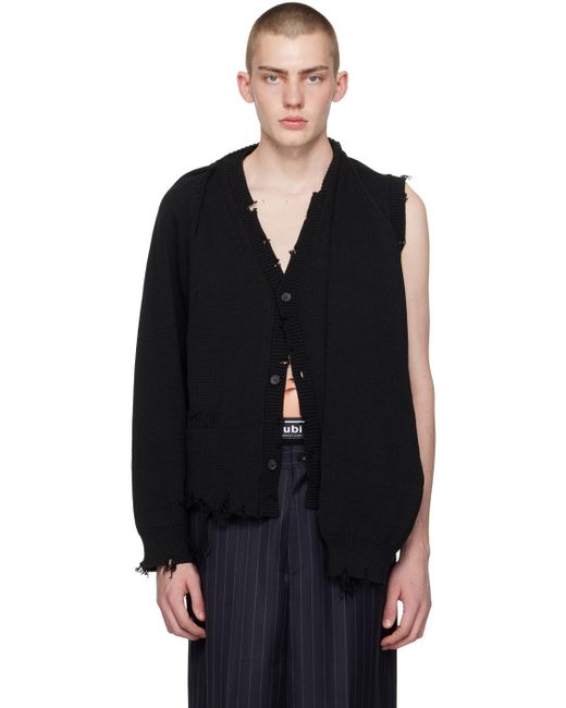 メンズ Doublet ブラック 2Way Sleeve カーディガン ブラック | Lyst