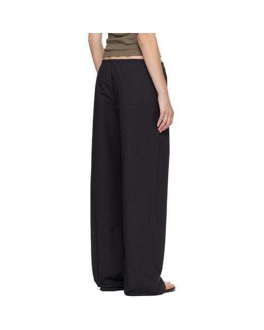 Matteau Black Drawcord Trousers