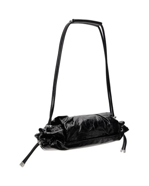 DIESEL Black Scrunch-D Shoulder S Bag