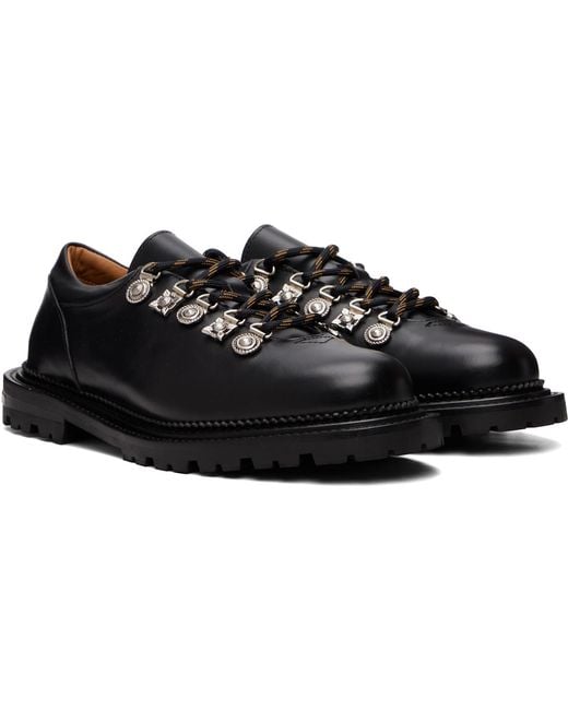 Toga Virilis Black Hard Leather Derbys for men