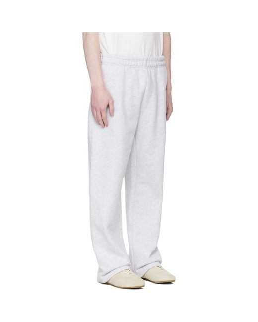 Entire studios White Straight Leg Sweatpants for men