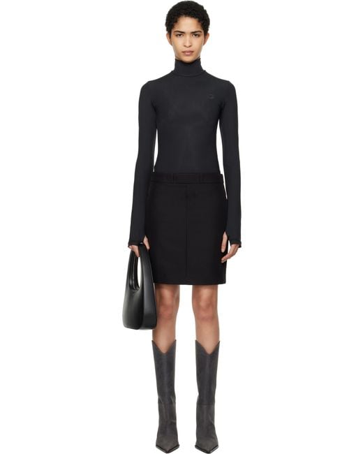 Coperni Black Hybrid Tailored Minidress
