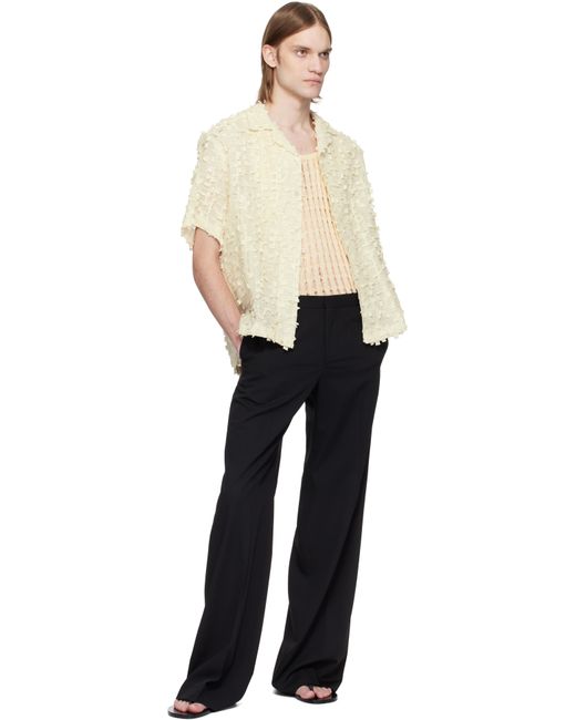 Cmmn Swdn Natural Ted Embroidered Shirt for men