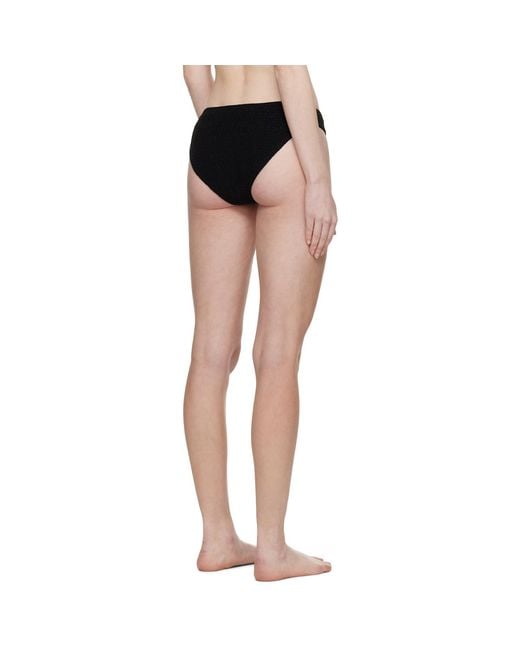 Totême Toteme Black Smocked Bikini Bottoms