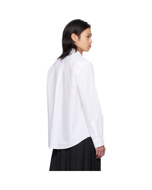 Simone Rocha White Split Ring Classic Shirt for men