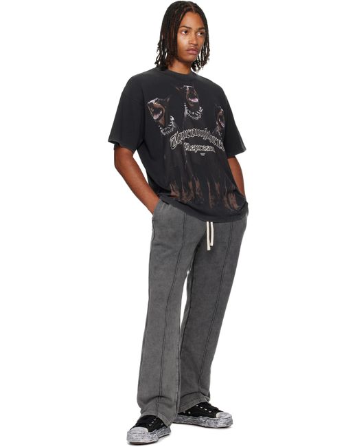 Represent Black 'Thoroughbred' T-Shirt for men