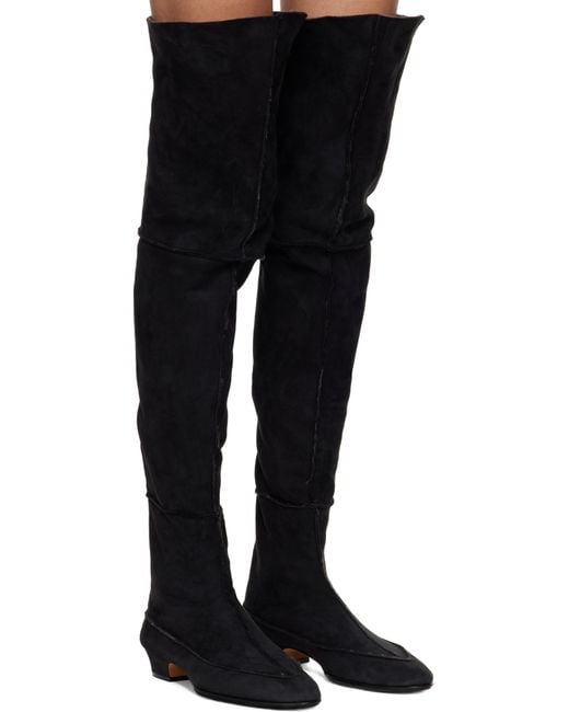 The Row Black Awar 25 Cuissarde Tall Boots