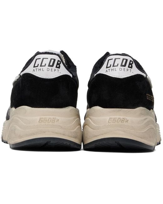 Golden Goose Deluxe Brand Black & Off-white Running Sole Sneakers for men