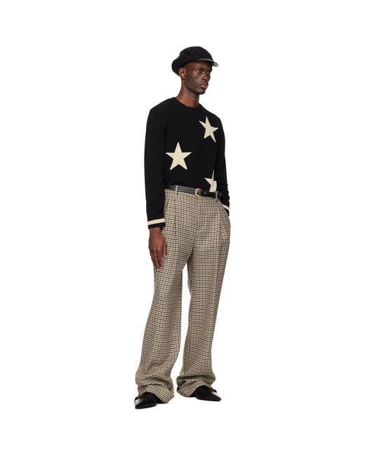 Valentino Multicolor Houndstooth Wool Trousers for men