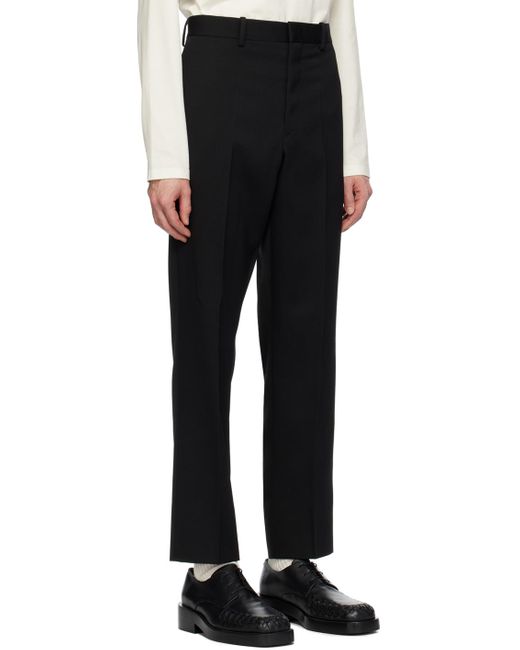 Jil Sander Black Straight-fit Trousers for men