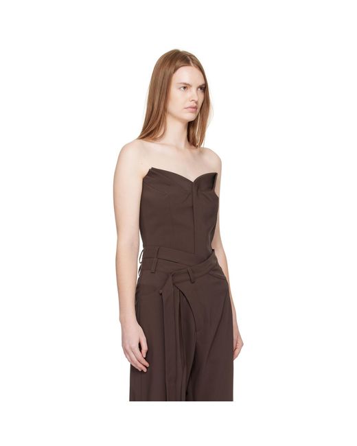 OTTOLINGER Black Suiting Bustier Top