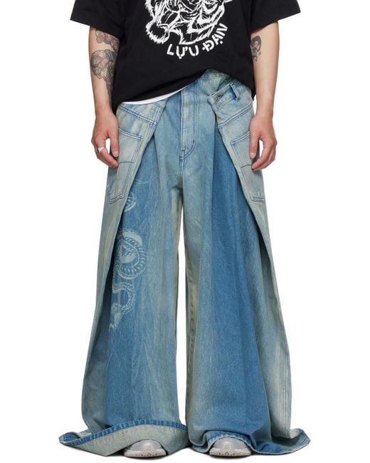 メンズ Lu'u Dan Clotエディション ブルー Maxi X Maxi X Maxi ジーンズ Blue