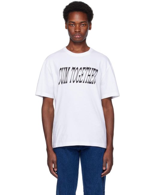 Carne Bollente White Ssense Exclusive 'cum Together' T-shirt for men