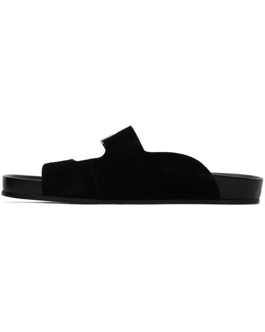 Lanvin Black Tinkle Sandals for men