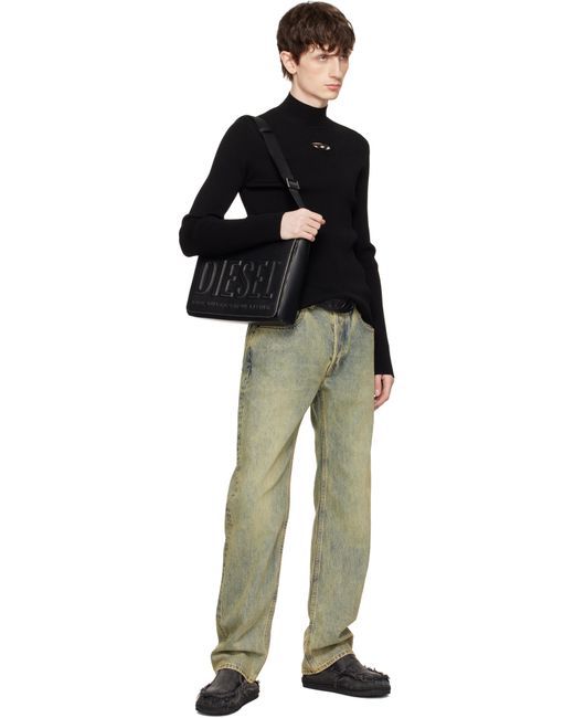 メンズ DIESEL ブラック Dsl 3D S X メッセンジャーバッグ Black