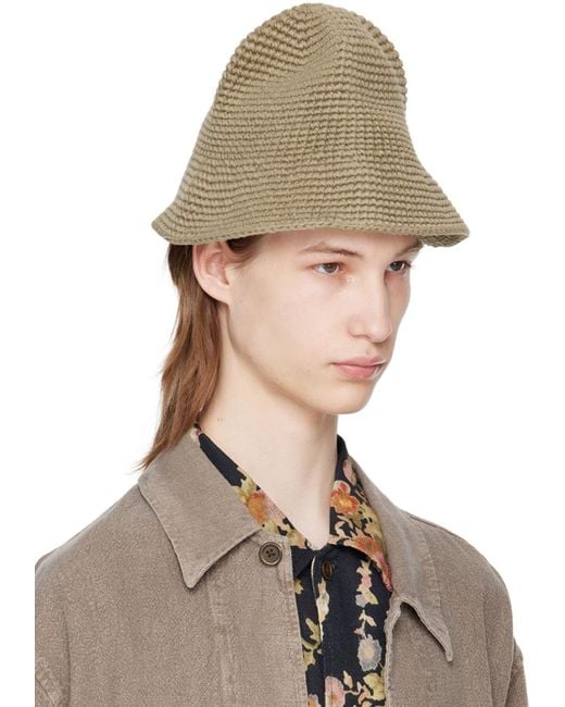 Our Legacy Multicolor Taupe Tom Tom Bucket Hat for men