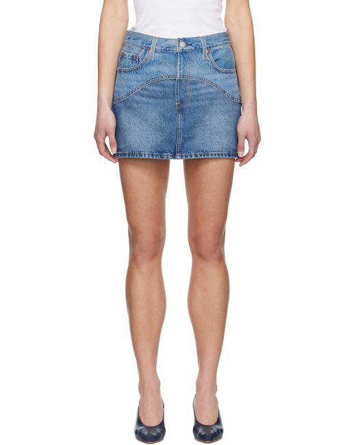 Levi's ブルー Western Icon デニム ミニスカート Blue