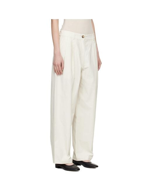 Cordera White Technical Tailored Trousers