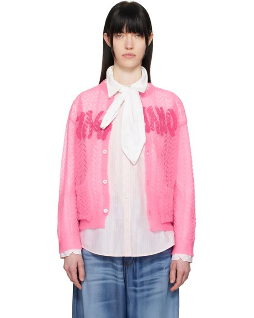 Magliano Bimbo Cardigan in Pink | Lyst