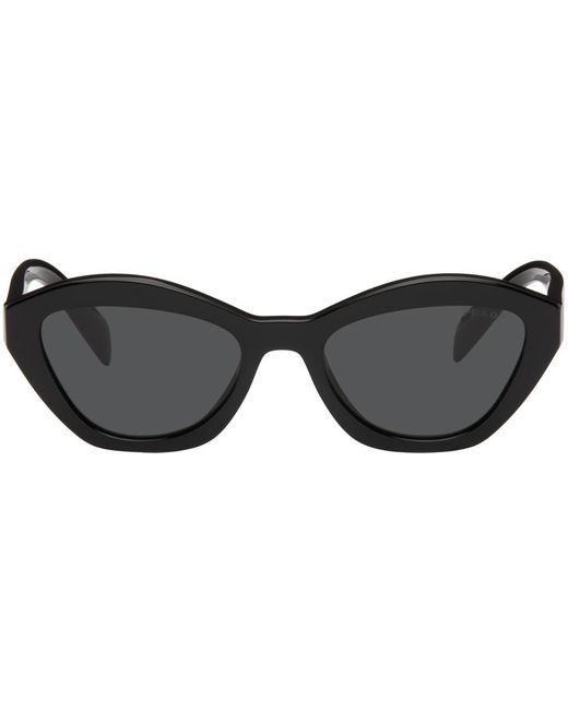 Prada Black Angular Butterfly Sunglasses