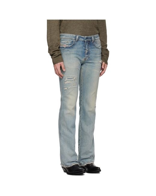 DIESEL Blue Regular Waist 1998 D-Buck Bootcut Jeans for men
