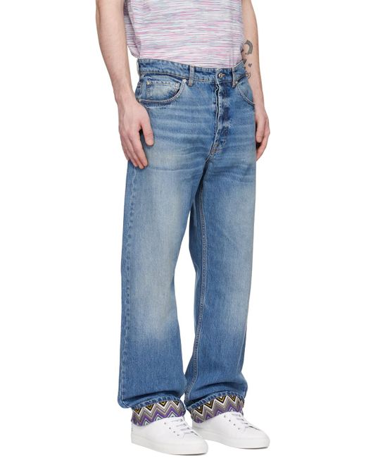 Missoni Blue Slim Jeans for men