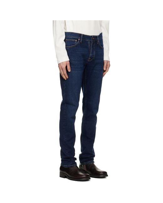 Nudie Jeans Blue Grim Tim Jeans for men