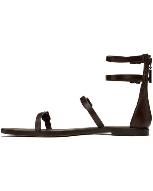 Max Mara Black Evegflat Sandals