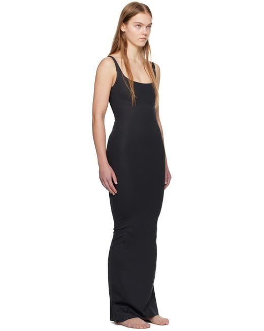 Womens Skims black Tank Long Slip Dress | Harrods UK