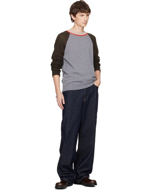 Emanuele Bicocchi Black Figaro Rope Chain Bracelet for men