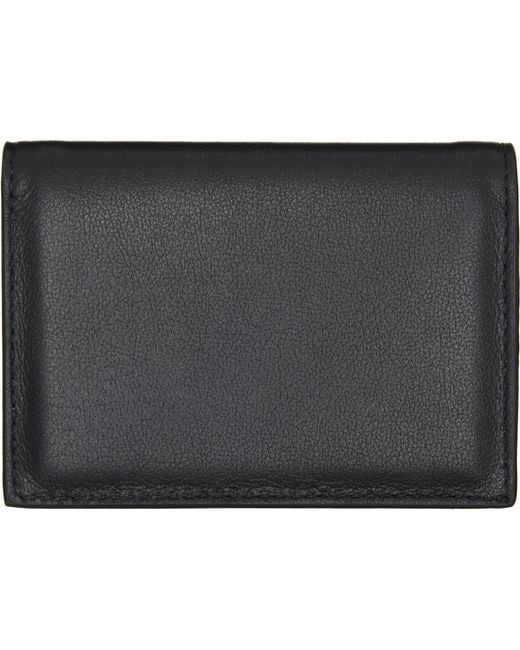 Givenchy Black Antigona Stamped Flap Card Holder for men