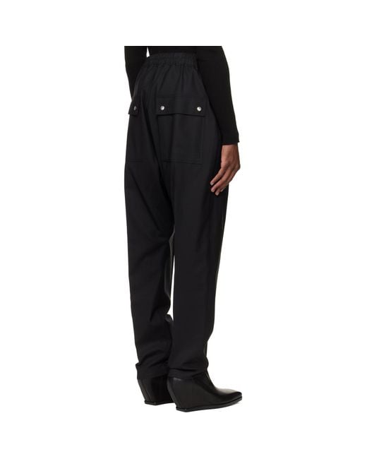 Rick Owens Black Temple Bela Pants for men