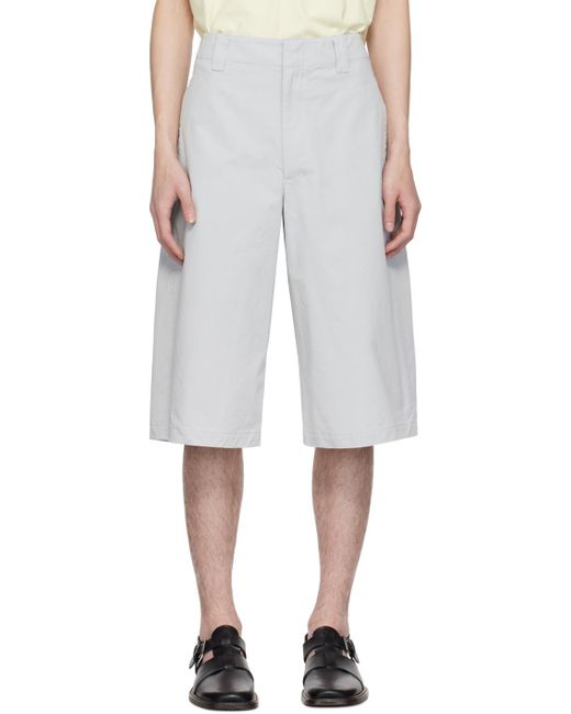 Lemaire Black Maxi Shorts for men