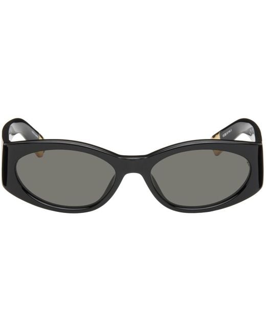 Jacquemus Black 'les Lunettes Ovalo' Sunglasses
