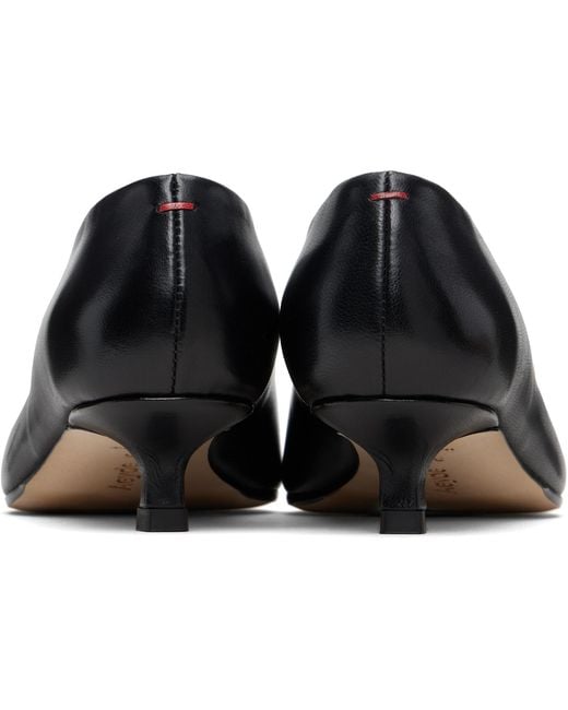 Aeyde Black Leather Clara Pumps 35