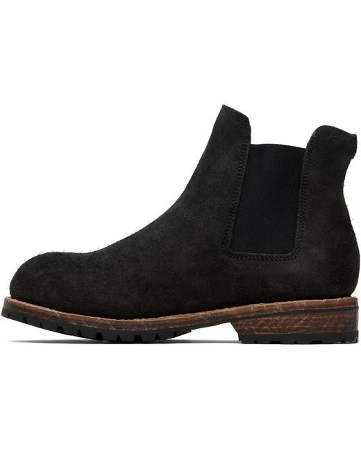 Visvim Black Gornergrat Mid-Folk Chelsea Boots for men