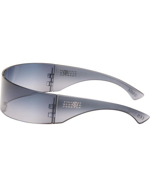 MM6 by Maison Margiela Black Ssense Exclusive Shield Sunglasses