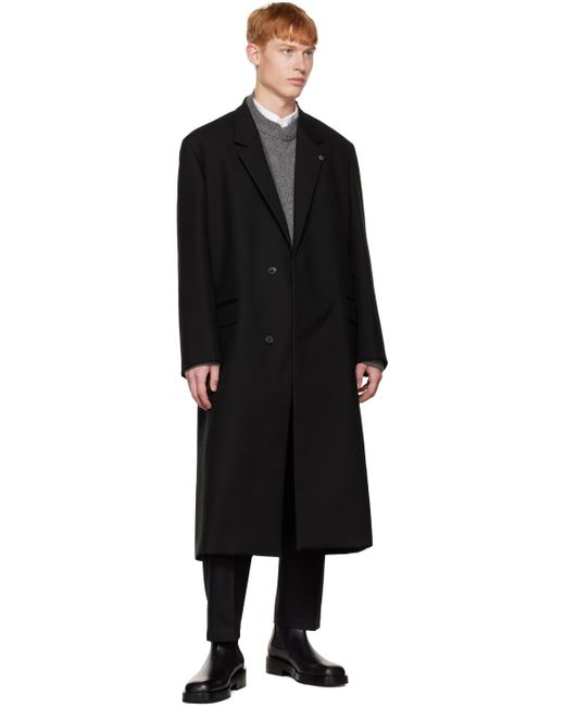 Jil Sander Black Sharp Coat for men