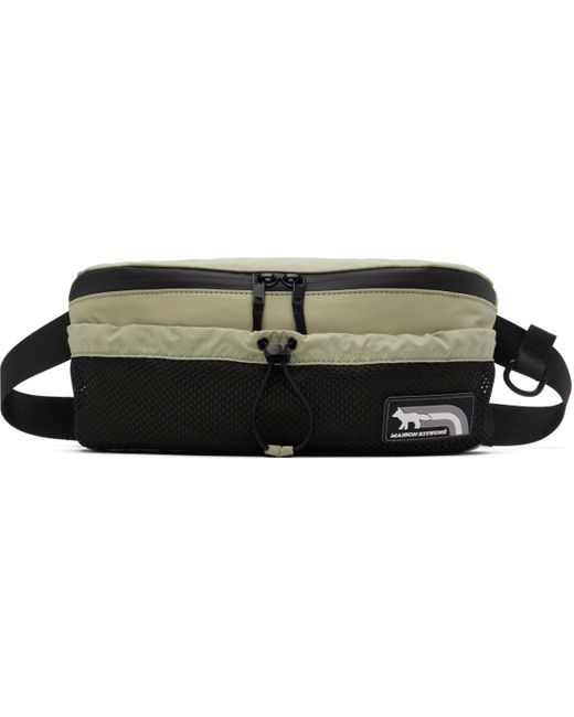 Sac-Ceinture Vert À Logo Flash Fox Maison Kitsuné pour homme en coloris Black
