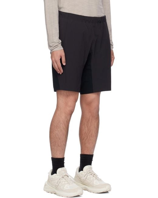 Veilance Black Secant Comp Shorts for men